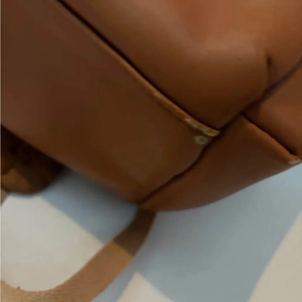 Skip Hop Leather-Look Tassel Convertible Diaper Backpack - Tan